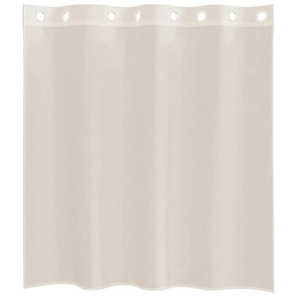 vidaXL voile-gardiner med øskner 2 stk. 140x140 cm cremefarvet