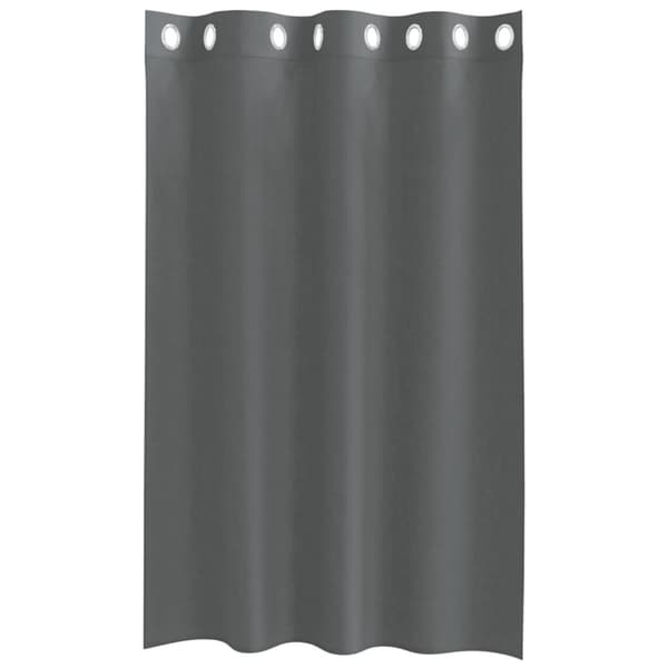 vidaXL Voile gardiner med genomföringar 2 st mörkgrå 140x175 cm