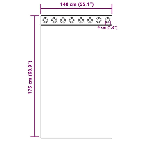 vidaXL Voile gardiner med genomföringar 2 st mörkgrå 140x175 cm