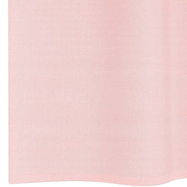vidaXL voile-gardiner med øskner 2 stk. 140x140 cm lyserød