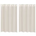 Miniatyrbilde 2 av 2: vidaXL Voilegardiner med grommets 2 stk krem 140x175 cm