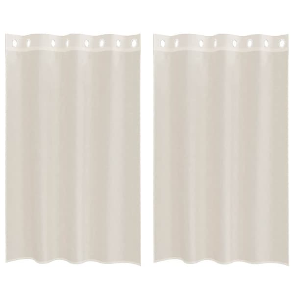 vidaXL Voilegardiner med grommets 2 stk krem 140x175 cm