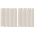 Miniatyrbilde 1 av 2: vidaXL Voilegardiner med grommets 2 stk krem 140x140 cm