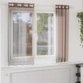 Miniatyrbilde 1 av 2: vidaXL Voilegardiner med grommets 2 stk brun 140x175 cm