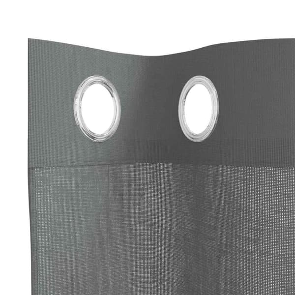 vidaXL Voilegardiner med grommets 2 stk mørkegrå 140x140 cm