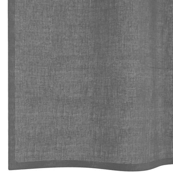 vidaXL Voilegardiner med grommets 2 stk mørkegrå 140x140 cm