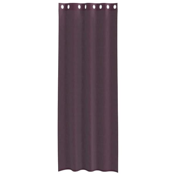 vidaXL voile-gardiner med øskner 2 stk. 140x260 cm lilla