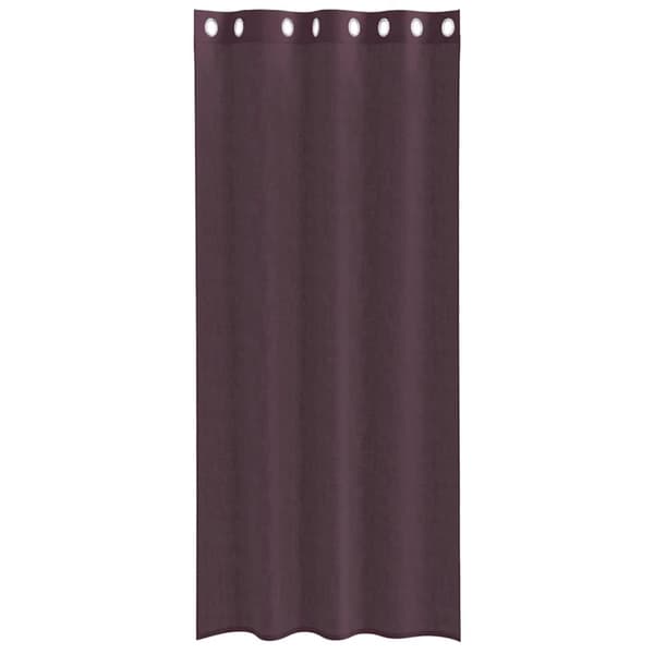 vidaXL Voile gardiner med genomföringar 2 st lila 140x245 cm