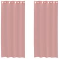 Miniatyrbillede 1 af 2: vidaXL voile-gardiner med øskner 2 stk. 140x225 cm lyserød
