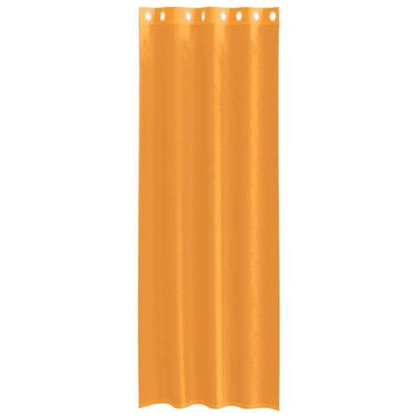 vidaXL voile-gardiner med øskner 2 stk. 140x260 cm orange