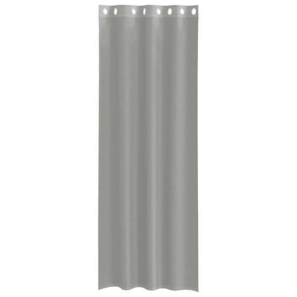 vidaXL Voilegardiner med grommets 2 stk lysegrå 140x260 cm
