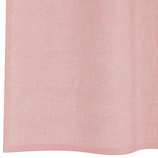 vidaXL Voile gardiner med genomföringar 2 st rosa 140x260 cm
