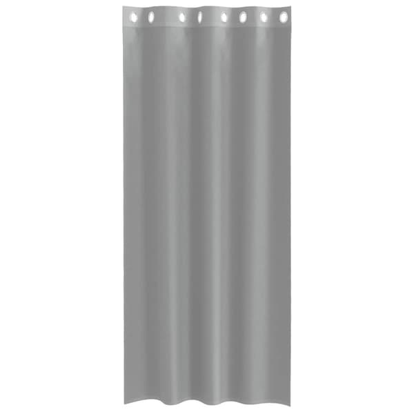 vidaXL voile-gardiner med øskner 2 stk. 140x245 cm lysegrå