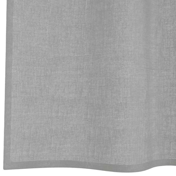 vidaXL voile-gardiner med øskner 2 stk. 140x245 cm lysegrå