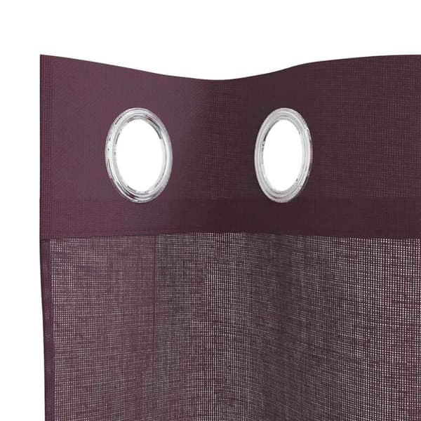 vidaXL voile-gardiner med øskner 2 stk. 140x245 cm lilla