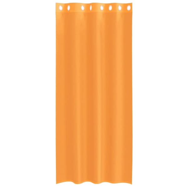 vidaXL voile-gardiner med øskner 2 stk. 140x225 cm orange