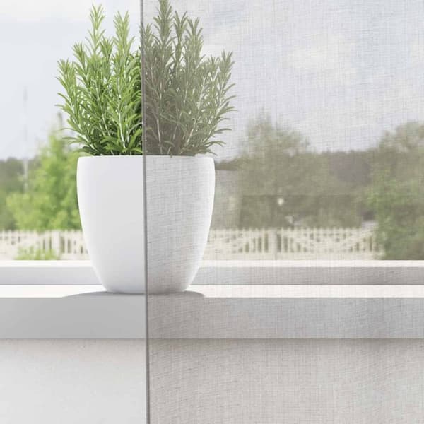 vidaXL Voile gardiner med genomföringar 2 st ljusgrå 140x245 cm