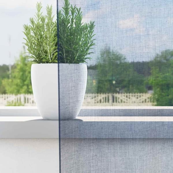 vidaXL Voile gardiner med grommets 2 stk kongeblå