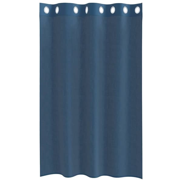vidaXL Voile gardiner med grommets 2 stk kongeblå