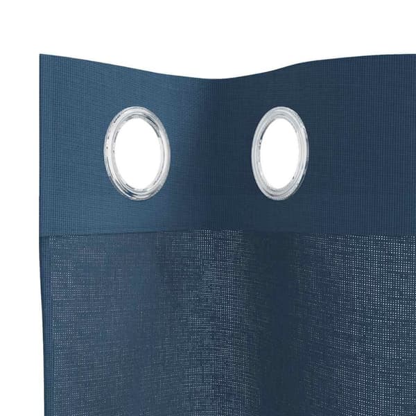 vidaXL Voile gardiner med grommets 2 stk kongeblå