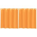 Miniatyrbilde 1 av 2: vidaXL Voilegardiner med grommets 2 stk oransje 140x140 cm