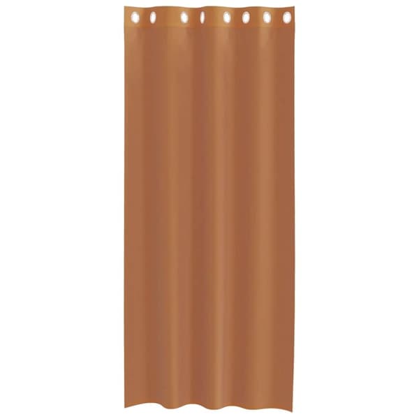 vidaXL voile-gardiner med øskner 2 stk. terrakotta
