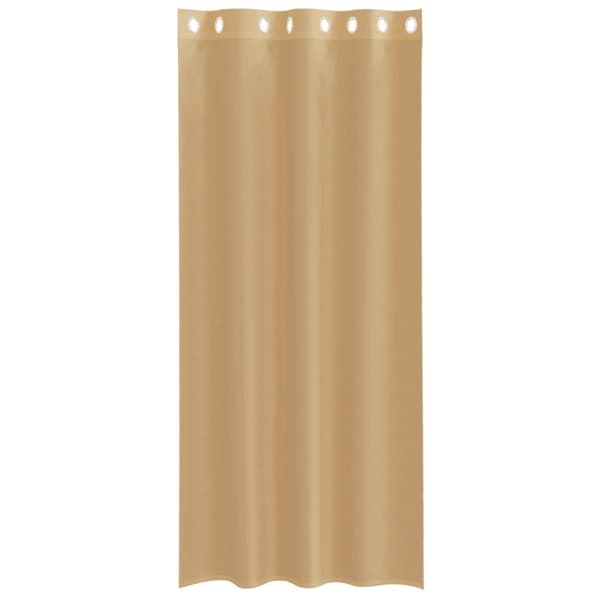 vidaXL Voilegardiner med grommets 2 stk sand