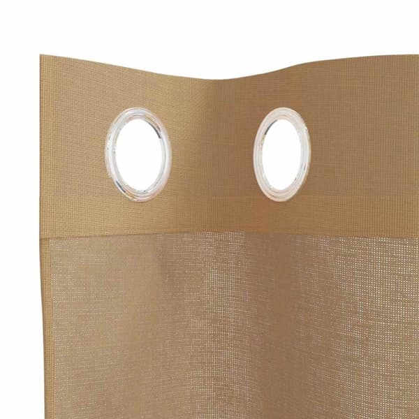 vidaXL Voilegardiner med grommets 2 stk sand