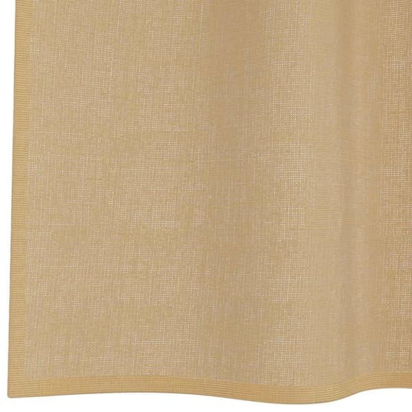 vidaXL Voilegardiner med grommets 2 stk sand