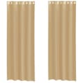 Miniatyrbilde 2 av 2: vidaXL Voilegardiner med grommets 2 stk sand