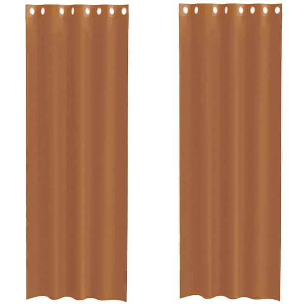 vidaXL Voilegardiner med grommets 2 stk terrakotta