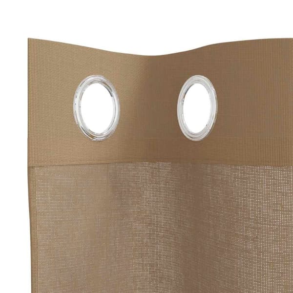 vidaXL Voilegardiner med grommets 2 stk lysebrune