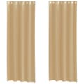 Miniatyrbilde 2 av 2: vidaXL Voilegardiner med grommets 2 stk sand