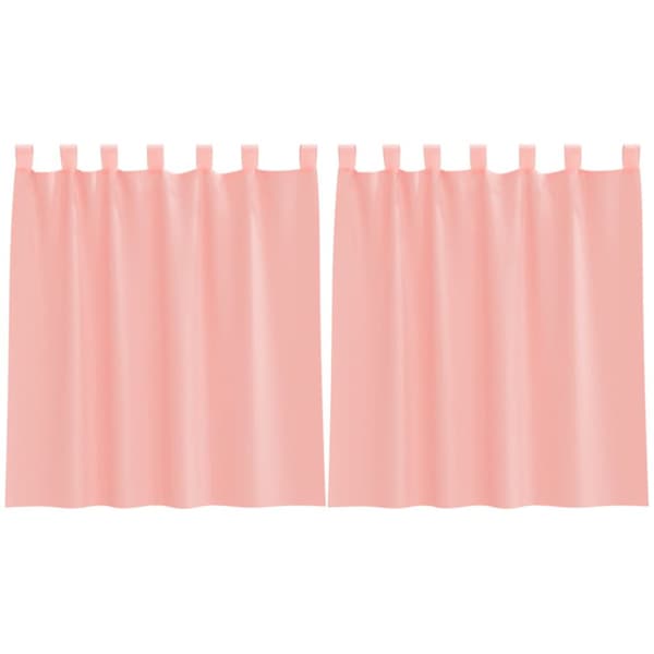 vidaXL Voileeverhot tangotaskuilla 2 kpl pinkki