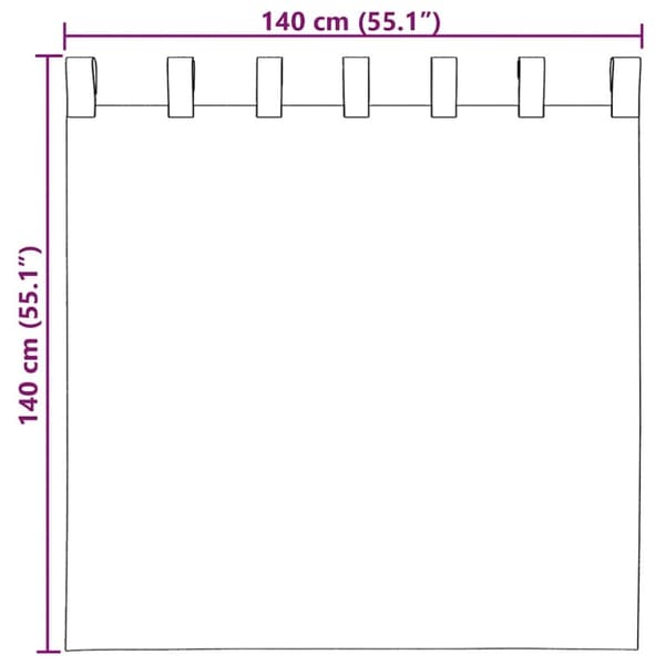 vidaXL Voileeverhot tangotaskuilla 2 kpl pinkki