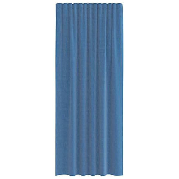 vidaXL voile-gardiner med stanglommer 2 stk kongeblå
