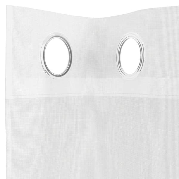 vidaXL Voilegardiner med grommets 2 stk hvit