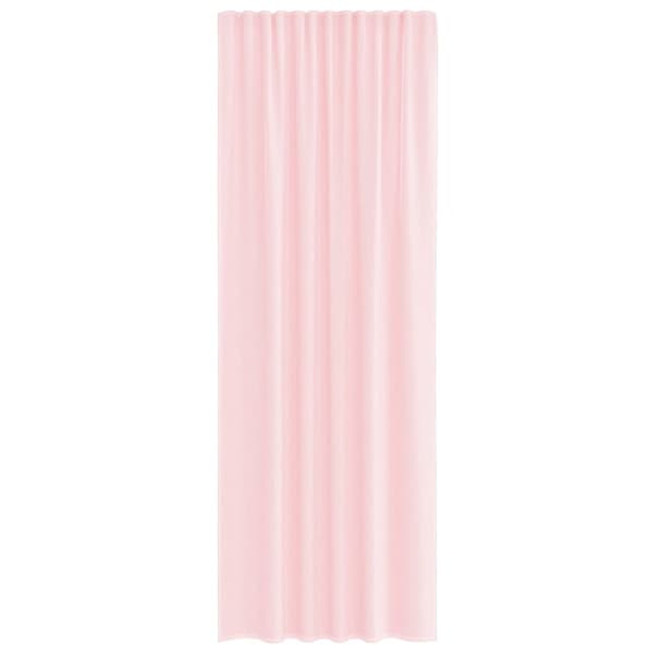 vidaXL Voile gardiner med stanglommer 2 stk lyserosa