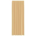 Miniatyrbilde 5 av 10: vidaXL Voile gardiner med stanglommer 2 stk sand
