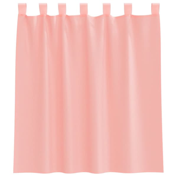 vidaXL voile-gardiner med løkker 2 stk. 140x140 cm lyserød