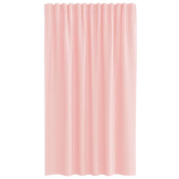 vidaXL voile-gardiner med løkker 2 stk. 140x175 cm lyserød