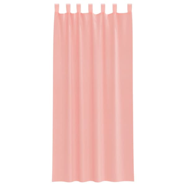 vidaXL voile-gardiner med løkker 2 stk. 140x245 cm lyserød