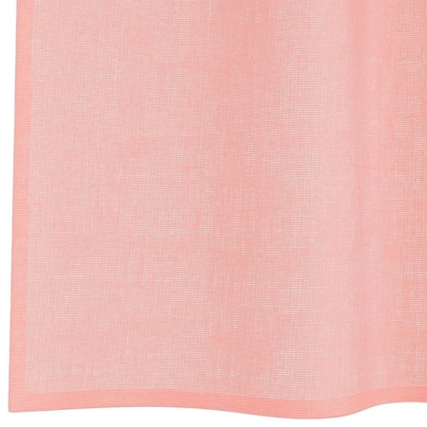 vidaXL voile-gardiner med løkker 2 stk. 140x245 cm lyserød