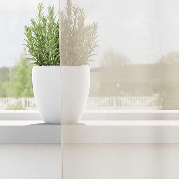 vidaXL Voilegardiner med fanetopp 2 stk krem