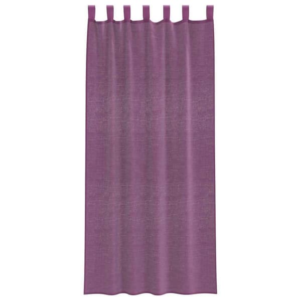 vidaXL voile-gardiner med løkker 2 stk. 140x225 cm lilla