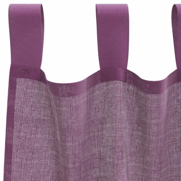 vidaXL voile-gardiner med løkker 2 stk. 140x225 cm lilla