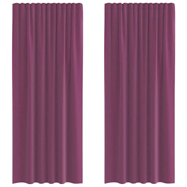 vidaXL voile-gardiner med løkker 2 stk. 140x225 cm lilla