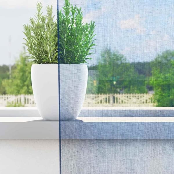 vidaXL voile-gardiner med løkker 2 stk. 140x260 cm kongeblå
