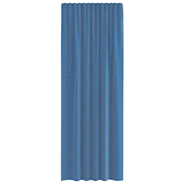 vidaXL voile-gardiner med løkker 2 stk. 140x260 cm kongeblå