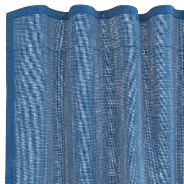 vidaXL voile-gardiner med løkker 2 stk. 140x260 cm kongeblå